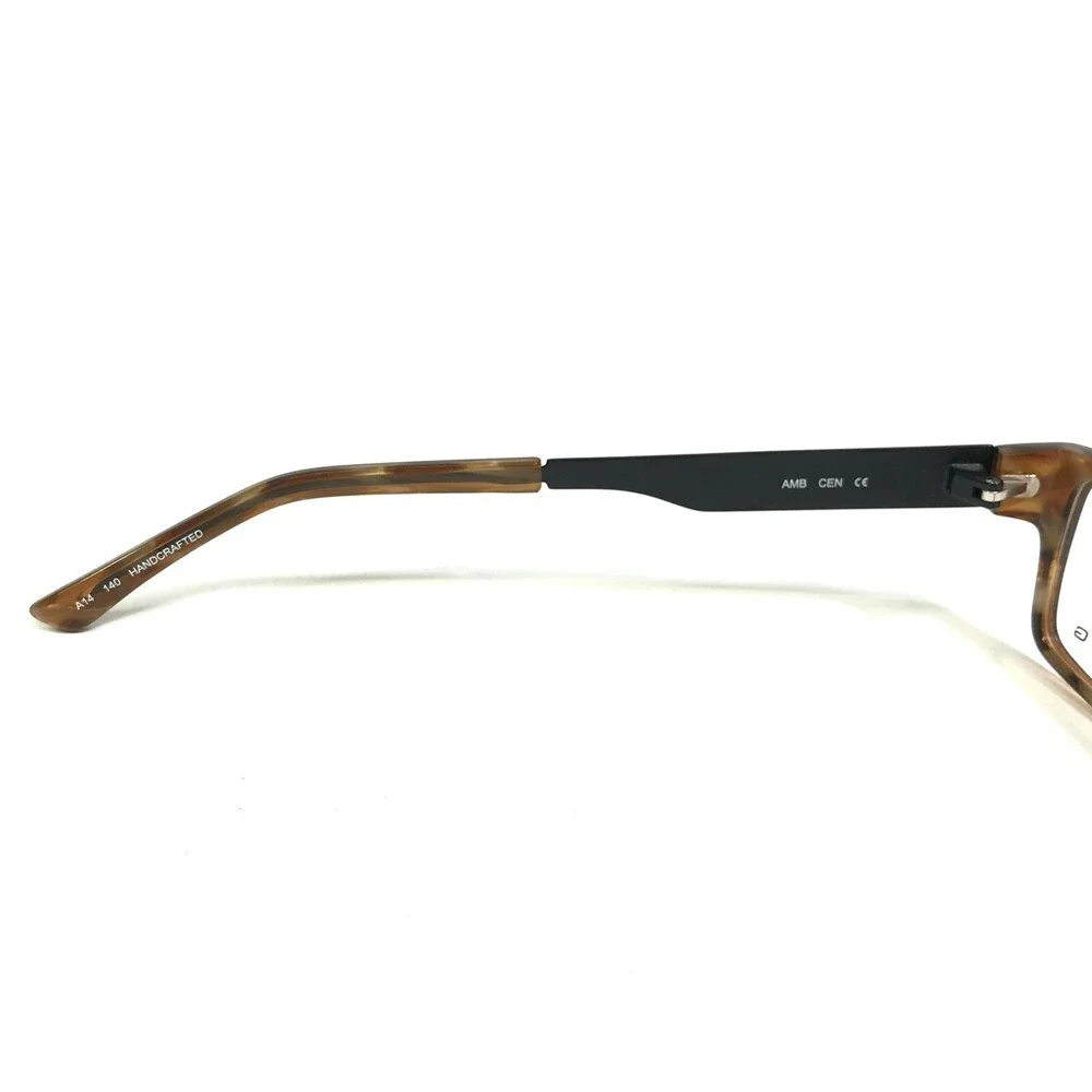 Alfred Sung Eyeglasses Frames AS4957 AMB CEN Brown Tortoise Gray Stripe 53-18-14